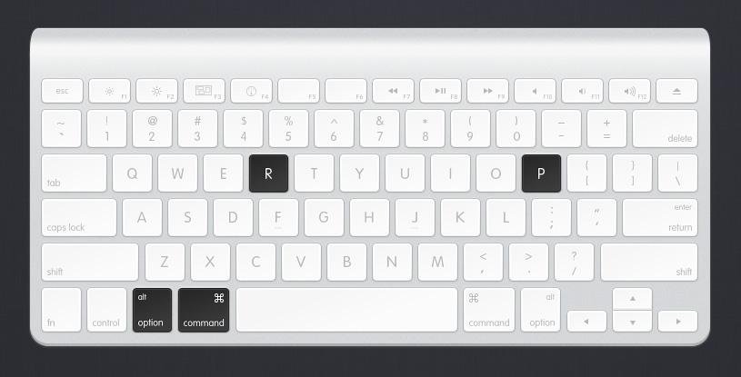 Через кілька секунд ваш Mac знову перезавантажиться, прозвучить знайомий звук (startup sound), а вам можна відпустити натиснуті клавіші