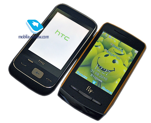 Порівняння з HTC Smart:
